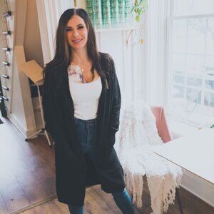 Black Long Cardi